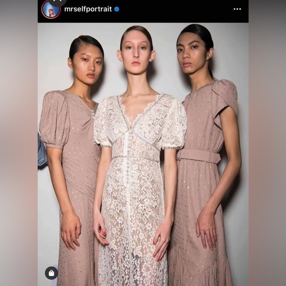 Self-Portrait Camellia Dress Size 2 In Excellent Condition - Picture 6 of 9